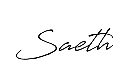 Design your own signature with our free online signature maker. With this signature software, you can create a handwritten (Antro_Vectra_Bolder) signature for name Saeth. Saeth signature style 7 images and pictures png