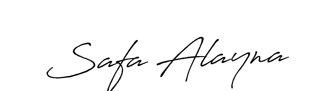 Design your own signature with our free online signature maker. With this signature software, you can create a handwritten (Antro_Vectra_Bolder) signature for name Safa Alayna. Safa Alayna signature style 7 images and pictures png