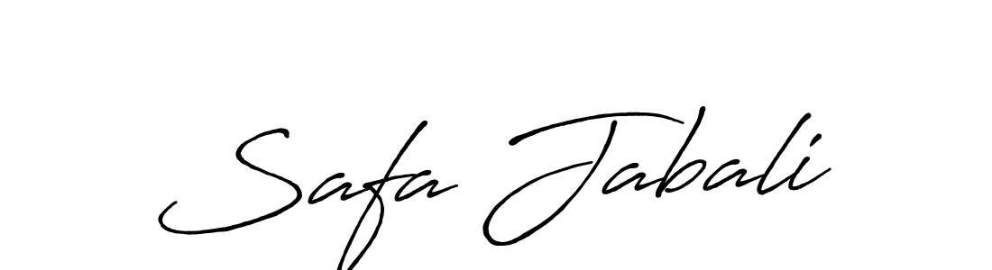 Design your own signature with our free online signature maker. With this signature software, you can create a handwritten (Antro_Vectra_Bolder) signature for name Safa Jabali. Safa Jabali signature style 7 images and pictures png