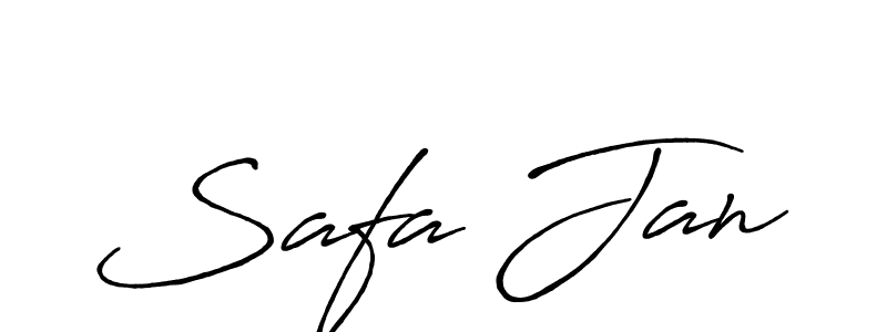 Also You can easily find your signature by using the search form. We will create Safa Jan name handwritten signature images for you free of cost using Antro_Vectra_Bolder sign style. Safa Jan signature style 7 images and pictures png