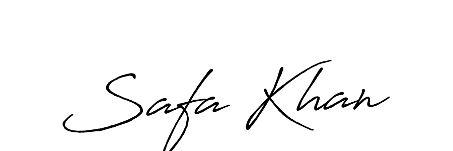 Antro_Vectra_Bolder is a professional signature style that is perfect for those who want to add a touch of class to their signature. It is also a great choice for those who want to make their signature more unique. Get Safa Khan name to fancy signature for free. Safa Khan signature style 7 images and pictures png