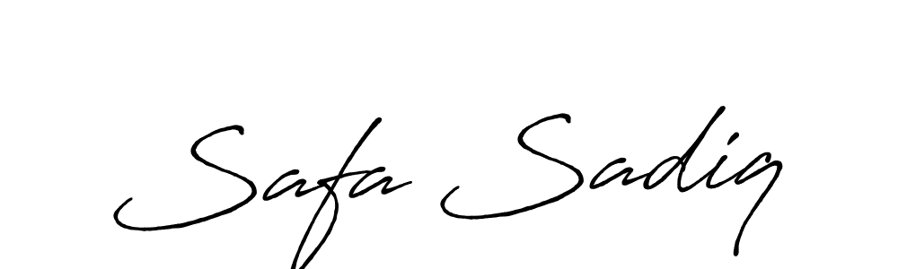 You should practise on your own different ways (Antro_Vectra_Bolder) to write your name (Safa Sadiq) in signature. don't let someone else do it for you. Safa Sadiq signature style 7 images and pictures png