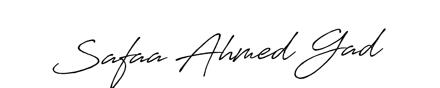 It looks lik you need a new signature style for name Safaa Ahmed Gad. Design unique handwritten (Antro_Vectra_Bolder) signature with our free signature maker in just a few clicks. Safaa Ahmed Gad signature style 7 images and pictures png