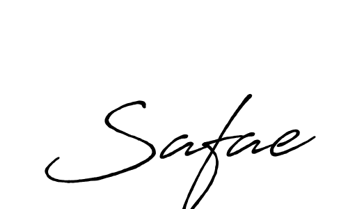 Use a signature maker to create a handwritten signature online. With this signature software, you can design (Antro_Vectra_Bolder) your own signature for name Safae. Safae signature style 7 images and pictures png