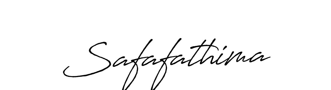 Use a signature maker to create a handwritten signature online. With this signature software, you can design (Antro_Vectra_Bolder) your own signature for name Safafathima. Safafathima signature style 7 images and pictures png