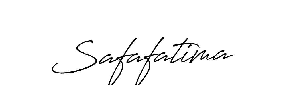 Use a signature maker to create a handwritten signature online. With this signature software, you can design (Antro_Vectra_Bolder) your own signature for name Safafatima. Safafatima signature style 7 images and pictures png