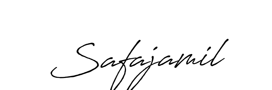 Make a beautiful signature design for name Safajamil. With this signature (Antro_Vectra_Bolder) style, you can create a handwritten signature for free. Safajamil signature style 7 images and pictures png
