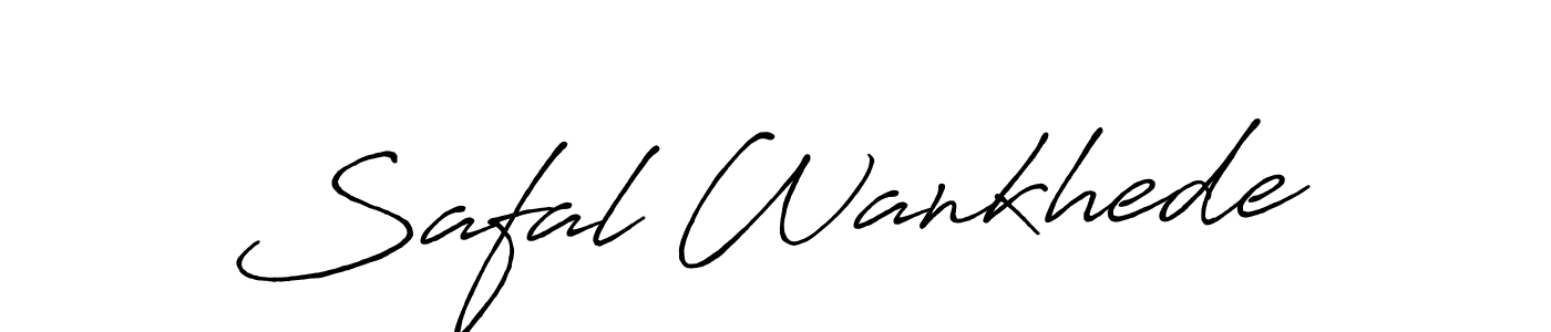 if you are searching for the best signature style for your name Safal Wankhede. so please give up your signature search. here we have designed multiple signature styles  using Antro_Vectra_Bolder. Safal Wankhede signature style 7 images and pictures png