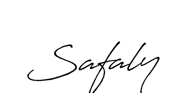 Create a beautiful signature design for name Safaly. With this signature (Antro_Vectra_Bolder) fonts, you can make a handwritten signature for free. Safaly signature style 7 images and pictures png