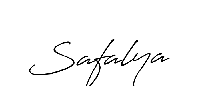 How to make Safalya name signature. Use Antro_Vectra_Bolder style for creating short signs online. This is the latest handwritten sign. Safalya signature style 7 images and pictures png