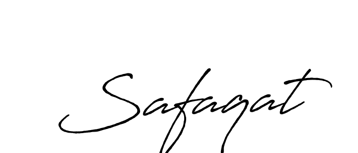 Design your own signature with our free online signature maker. With this signature software, you can create a handwritten (Antro_Vectra_Bolder) signature for name Safaqat. Safaqat signature style 7 images and pictures png
