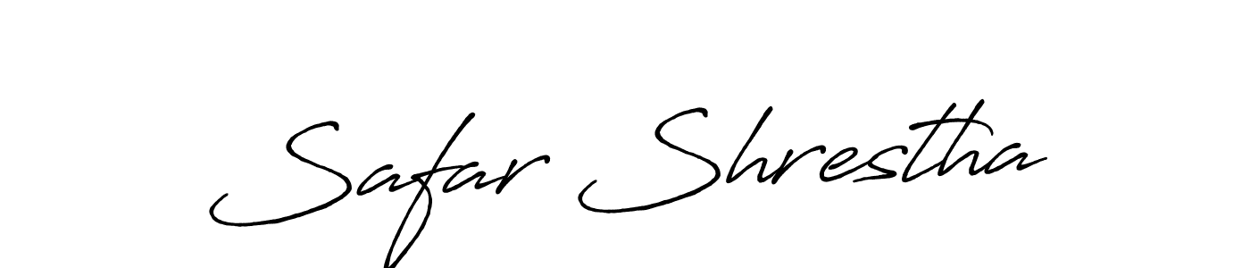 Also You can easily find your signature by using the search form. We will create Safar Shrestha name handwritten signature images for you free of cost using Antro_Vectra_Bolder sign style. Safar Shrestha signature style 7 images and pictures png