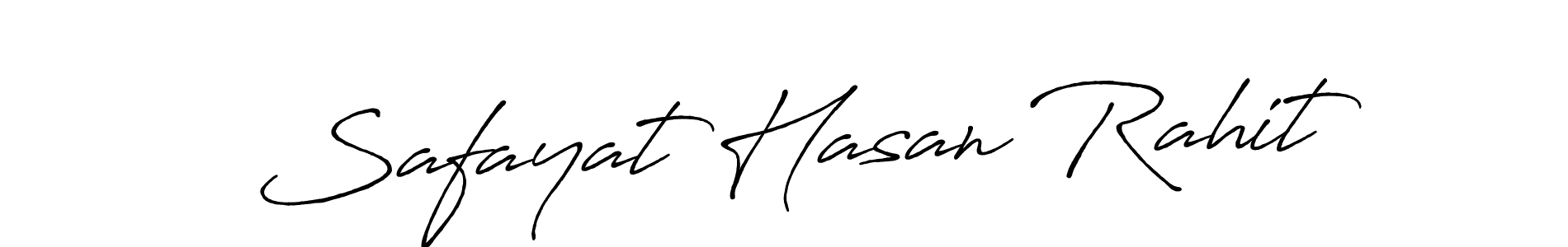 How to make Safayat Hasan Rahit name signature. Use Antro_Vectra_Bolder style for creating short signs online. This is the latest handwritten sign. Safayat Hasan Rahit signature style 7 images and pictures png