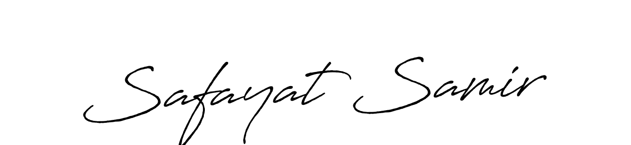 Make a beautiful signature design for name Safayat Samir. Use this online signature maker to create a handwritten signature for free. Safayat Samir signature style 7 images and pictures png