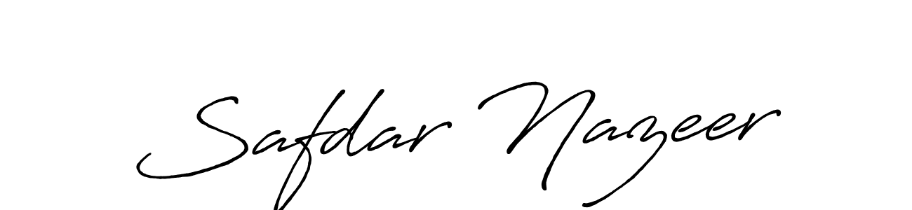 Also You can easily find your signature by using the search form. We will create Safdar Nazeer name handwritten signature images for you free of cost using Antro_Vectra_Bolder sign style. Safdar Nazeer signature style 7 images and pictures png