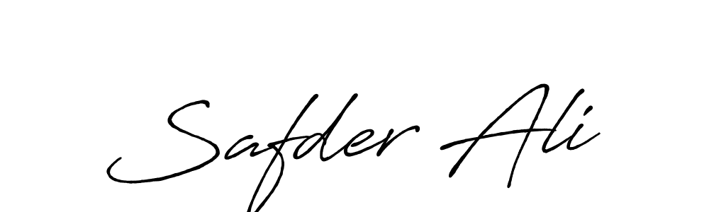 It looks lik you need a new signature style for name Safder Ali. Design unique handwritten (Antro_Vectra_Bolder) signature with our free signature maker in just a few clicks. Safder Ali signature style 7 images and pictures png