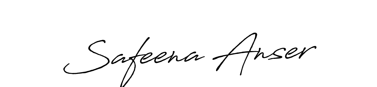 You should practise on your own different ways (Antro_Vectra_Bolder) to write your name (Safeena Anser) in signature. don't let someone else do it for you. Safeena Anser signature style 7 images and pictures png