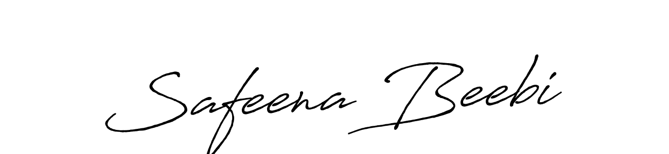 Antro_Vectra_Bolder is a professional signature style that is perfect for those who want to add a touch of class to their signature. It is also a great choice for those who want to make their signature more unique. Get Safeena Beebi name to fancy signature for free. Safeena Beebi signature style 7 images and pictures png
