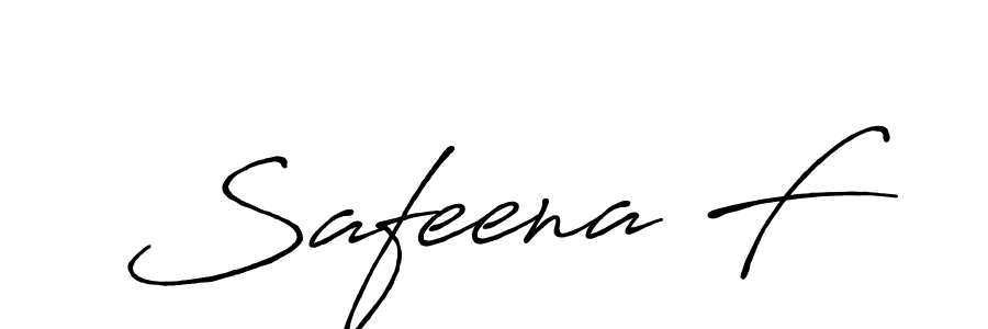 if you are searching for the best signature style for your name Safeena F. so please give up your signature search. here we have designed multiple signature styles  using Antro_Vectra_Bolder. Safeena F signature style 7 images and pictures png