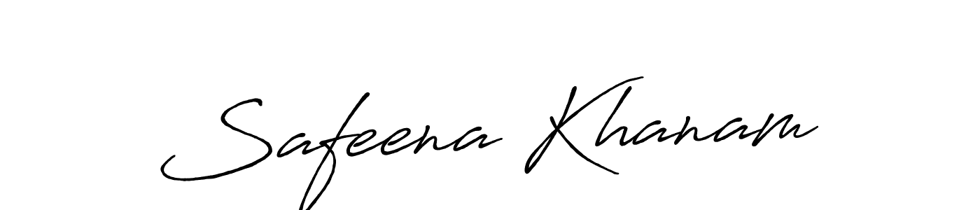 Make a beautiful signature design for name Safeena Khanam. Use this online signature maker to create a handwritten signature for free. Safeena Khanam signature style 7 images and pictures png