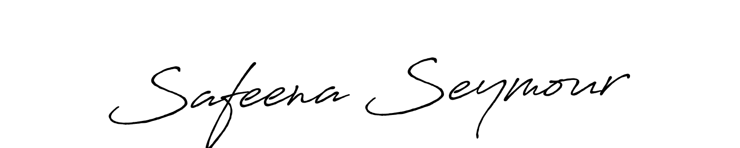 Make a beautiful signature design for name Safeena Seymour. Use this online signature maker to create a handwritten signature for free. Safeena Seymour signature style 7 images and pictures png