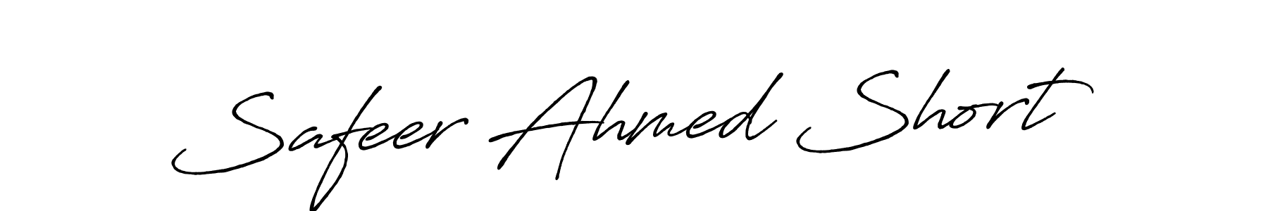 Also You can easily find your signature by using the search form. We will create Safeer Ahmed Short name handwritten signature images for you free of cost using Antro_Vectra_Bolder sign style. Safeer Ahmed Short signature style 7 images and pictures png