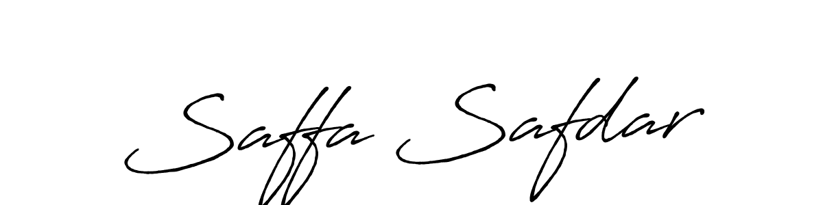 Saffa Safdar stylish signature style. Best Handwritten Sign (Antro_Vectra_Bolder) for my name. Handwritten Signature Collection Ideas for my name Saffa Safdar. Saffa Safdar signature style 7 images and pictures png