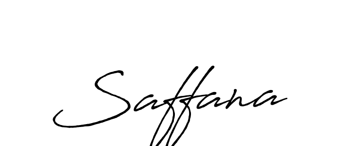 How to make Saffana name signature. Use Antro_Vectra_Bolder style for creating short signs online. This is the latest handwritten sign. Saffana signature style 7 images and pictures png