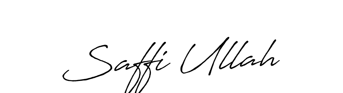 Design your own signature with our free online signature maker. With this signature software, you can create a handwritten (Antro_Vectra_Bolder) signature for name Saffi Ullah. Saffi Ullah signature style 7 images and pictures png