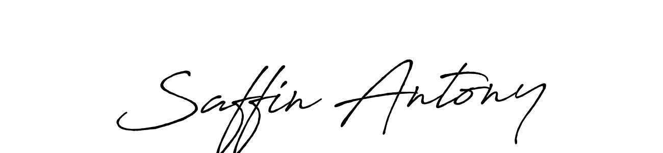 if you are searching for the best signature style for your name Saffin Antony. so please give up your signature search. here we have designed multiple signature styles  using Antro_Vectra_Bolder. Saffin Antony signature style 7 images and pictures png