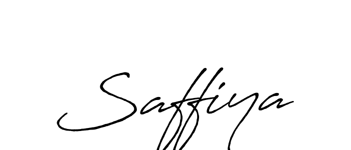 Use a signature maker to create a handwritten signature online. With this signature software, you can design (Antro_Vectra_Bolder) your own signature for name Saffiya. Saffiya signature style 7 images and pictures png