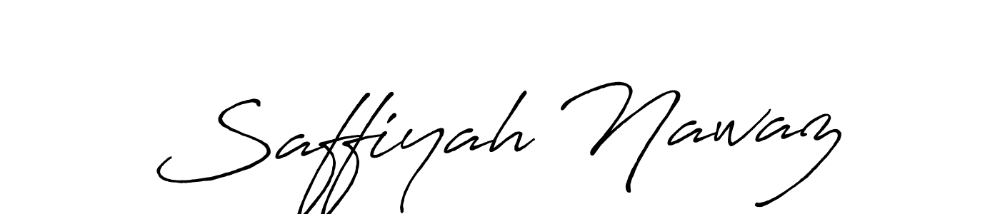 You should practise on your own different ways (Antro_Vectra_Bolder) to write your name (Saffiyah Nawaz) in signature. don't let someone else do it for you. Saffiyah Nawaz signature style 7 images and pictures png