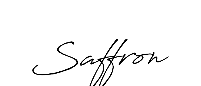 Also we have Saffron name is the best signature style. Create professional handwritten signature collection using Antro_Vectra_Bolder autograph style. Saffron signature style 7 images and pictures png