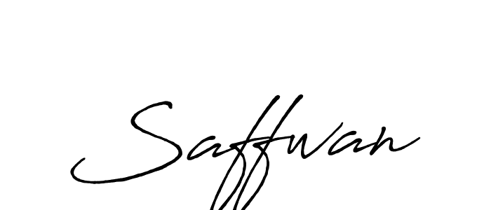 Use a signature maker to create a handwritten signature online. With this signature software, you can design (Antro_Vectra_Bolder) your own signature for name Saffwan. Saffwan signature style 7 images and pictures png