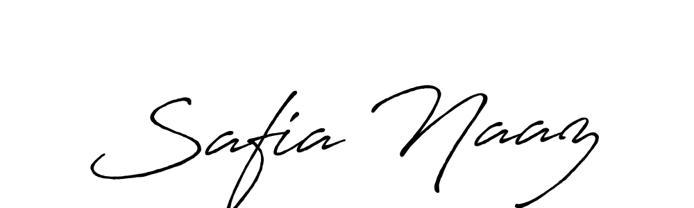 How to make Safia Naaz name signature. Use Antro_Vectra_Bolder style for creating short signs online. This is the latest handwritten sign. Safia Naaz signature style 7 images and pictures png