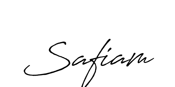Make a beautiful signature design for name Safiam. With this signature (Antro_Vectra_Bolder) style, you can create a handwritten signature for free. Safiam signature style 7 images and pictures png