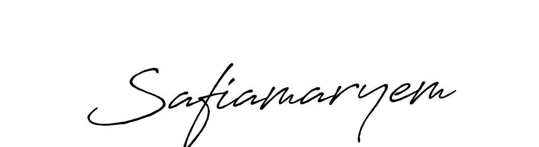 Create a beautiful signature design for name Safiamaryem. With this signature (Antro_Vectra_Bolder) fonts, you can make a handwritten signature for free. Safiamaryem signature style 7 images and pictures png