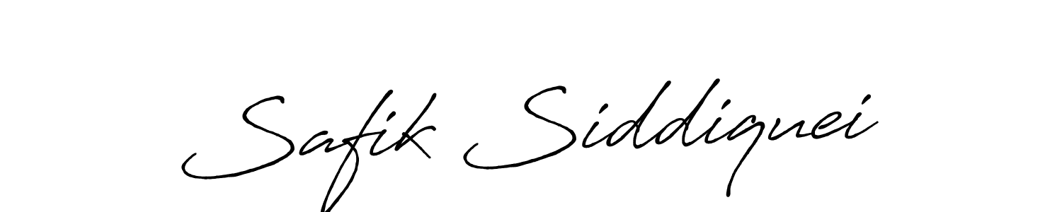 Design your own signature with our free online signature maker. With this signature software, you can create a handwritten (Antro_Vectra_Bolder) signature for name Safik Siddiquei. Safik Siddiquei signature style 7 images and pictures png