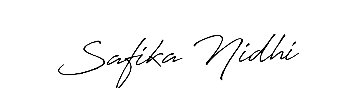 It looks lik you need a new signature style for name Safika Nidhi. Design unique handwritten (Antro_Vectra_Bolder) signature with our free signature maker in just a few clicks. Safika Nidhi signature style 7 images and pictures png