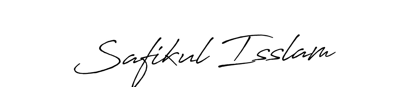 Create a beautiful signature design for name Safikul Isslam. With this signature (Antro_Vectra_Bolder) fonts, you can make a handwritten signature for free. Safikul Isslam signature style 7 images and pictures png