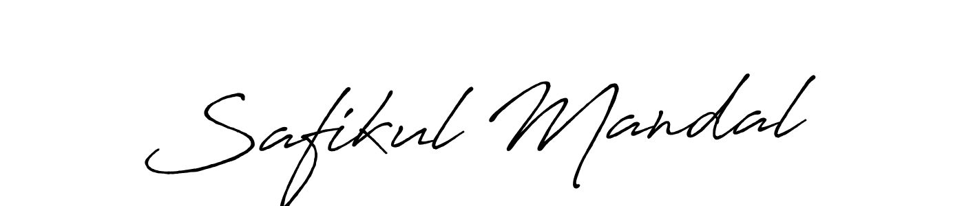 Also You can easily find your signature by using the search form. We will create Safikul Mandal name handwritten signature images for you free of cost using Antro_Vectra_Bolder sign style. Safikul Mandal signature style 7 images and pictures png
