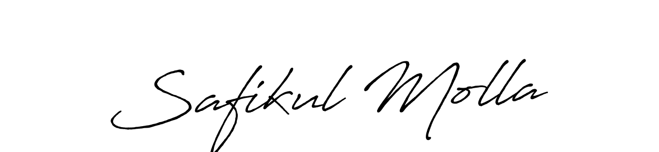 Create a beautiful signature design for name Safikul Molla. With this signature (Antro_Vectra_Bolder) fonts, you can make a handwritten signature for free. Safikul Molla signature style 7 images and pictures png