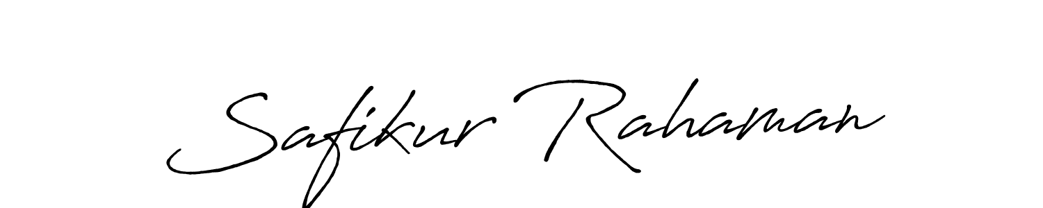 Create a beautiful signature design for name Safikur Rahaman. With this signature (Antro_Vectra_Bolder) fonts, you can make a handwritten signature for free. Safikur Rahaman signature style 7 images and pictures png