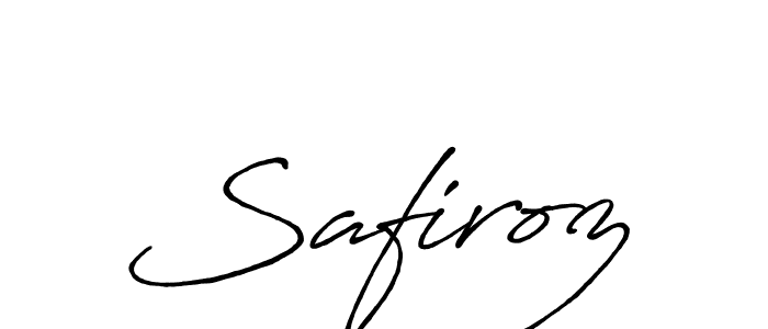 How to make Safiroz name signature. Use Antro_Vectra_Bolder style for creating short signs online. This is the latest handwritten sign. Safiroz signature style 7 images and pictures png