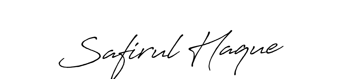 Safirul Haque stylish signature style. Best Handwritten Sign (Antro_Vectra_Bolder) for my name. Handwritten Signature Collection Ideas for my name Safirul Haque. Safirul Haque signature style 7 images and pictures png