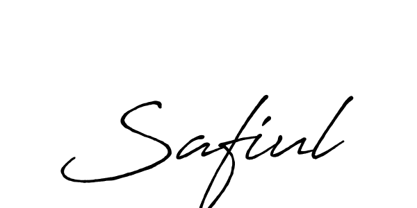 Also You can easily find your signature by using the search form. We will create Safiul name handwritten signature images for you free of cost using Antro_Vectra_Bolder sign style. Safiul signature style 7 images and pictures png