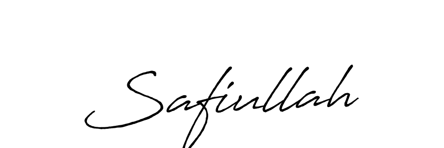 How to make Safiullah name signature. Use Antro_Vectra_Bolder style for creating short signs online. This is the latest handwritten sign. Safiullah signature style 7 images and pictures png