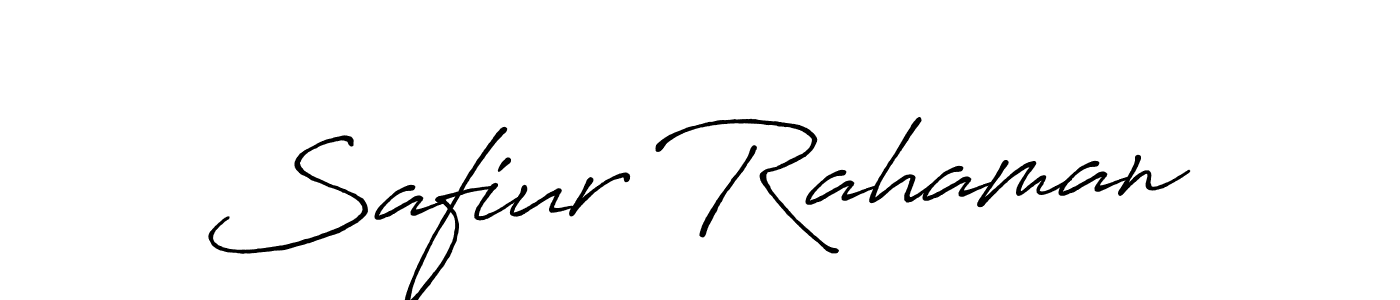 Also we have Safiur Rahaman name is the best signature style. Create professional handwritten signature collection using Antro_Vectra_Bolder autograph style. Safiur Rahaman signature style 7 images and pictures png