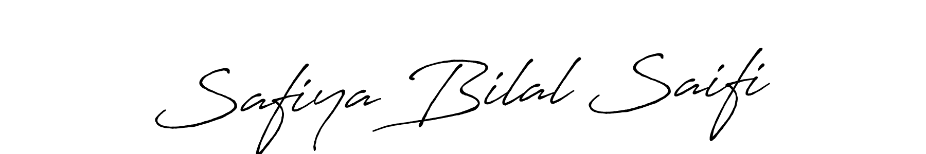 Also You can easily find your signature by using the search form. We will create Safiya Bilal Saifi name handwritten signature images for you free of cost using Antro_Vectra_Bolder sign style. Safiya Bilal Saifi signature style 7 images and pictures png