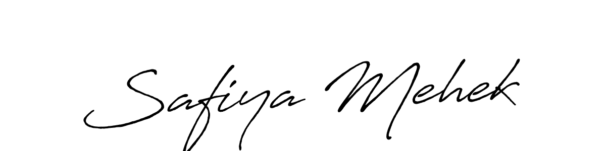 Also You can easily find your signature by using the search form. We will create Safiya Mehek name handwritten signature images for you free of cost using Antro_Vectra_Bolder sign style. Safiya Mehek signature style 7 images and pictures png
